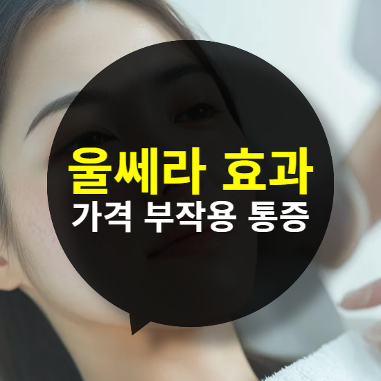울쎄라 효과 가격 부작용 통증 완벽 정리