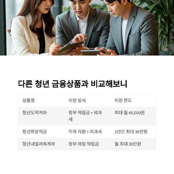 타 청년상품과 비교 분석