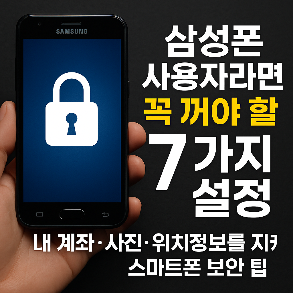 삼성폰 사용자라면 꼭 꺼야 할 7가지 설정