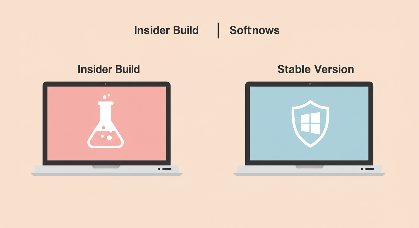 인사이더와 정식버전 (윈도우11, 테스트기능, 안정성)