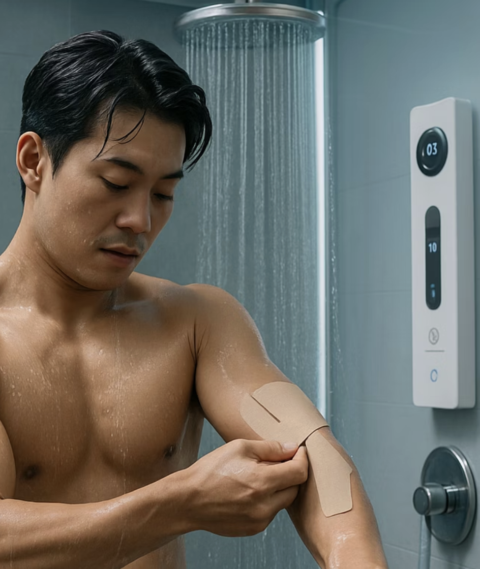 첫 번째 비법, 샤워 시간을 활용하세요
