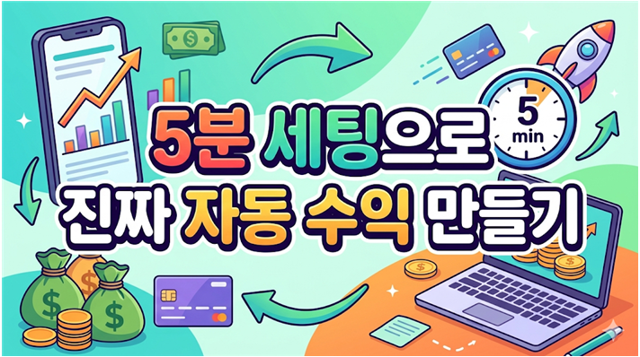 5분 세팅으로 진짜 자동 수익 만들기