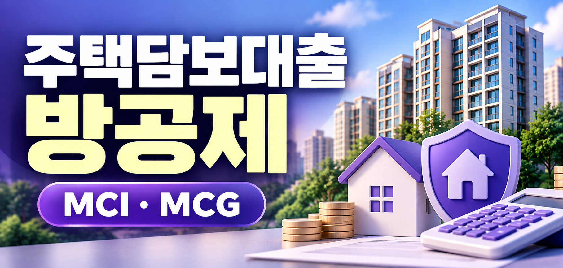 주택담보대출 방공제 MCI MCG 대출한도