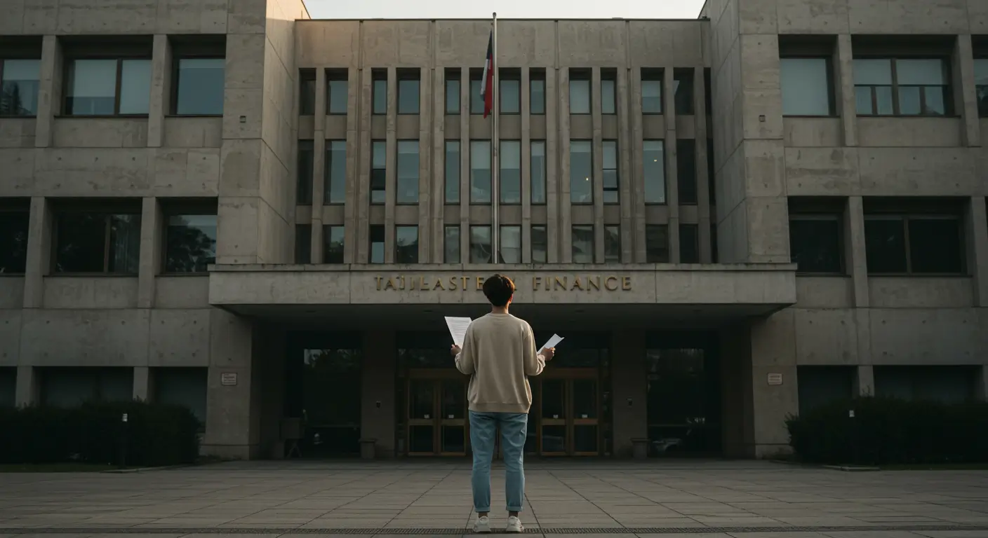 안전한 근로자채무통합을 위해 정부지원 금융기관을 찾는 모습