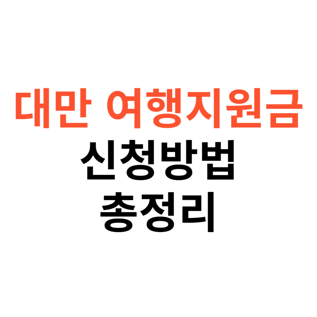 대만 여행지원금