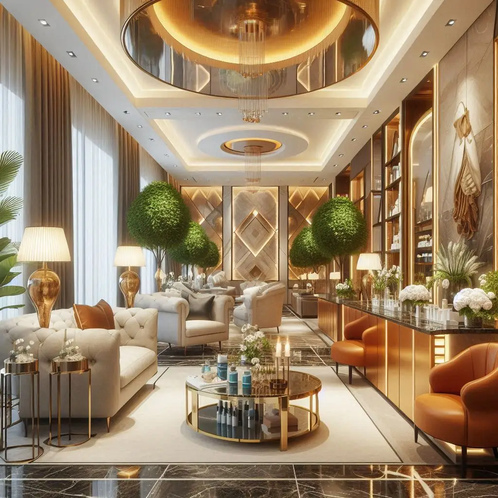 피부,체형관리 샵 배경