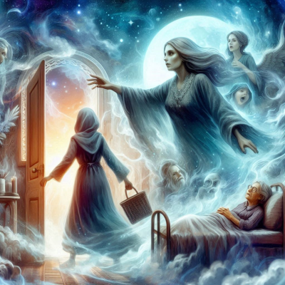 꿈 속에서 현실을 떠나, 신령한 존재와 함께.