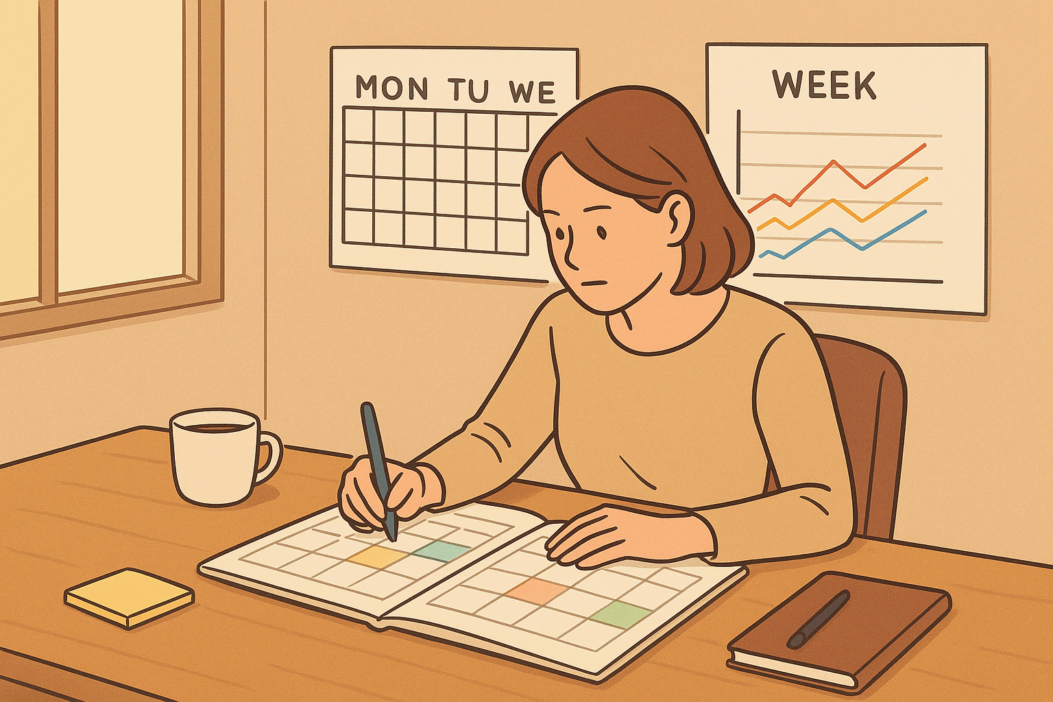 만화 느낌으로 16대9 비율로 만들어줘. 용량은 크지 않게 만들어줘