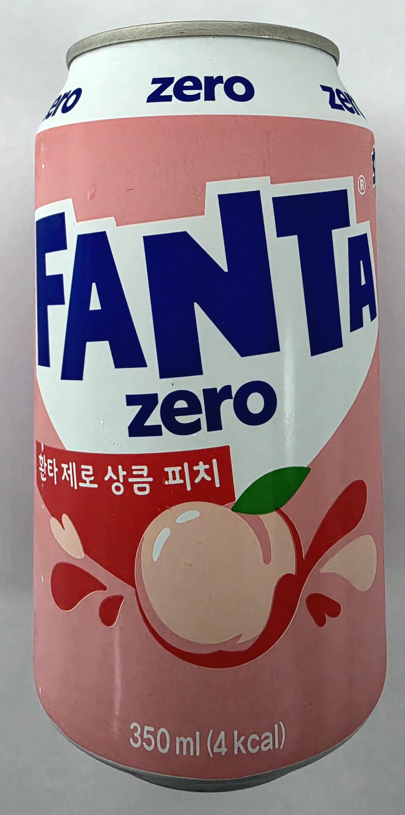 환타 제로 상큼 피치 350ml 포장지 앞면