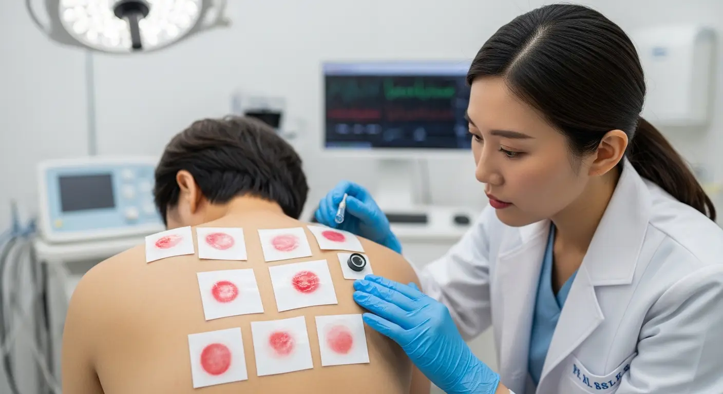 "알레르기 검사 IgE 결과지 클래스 해석