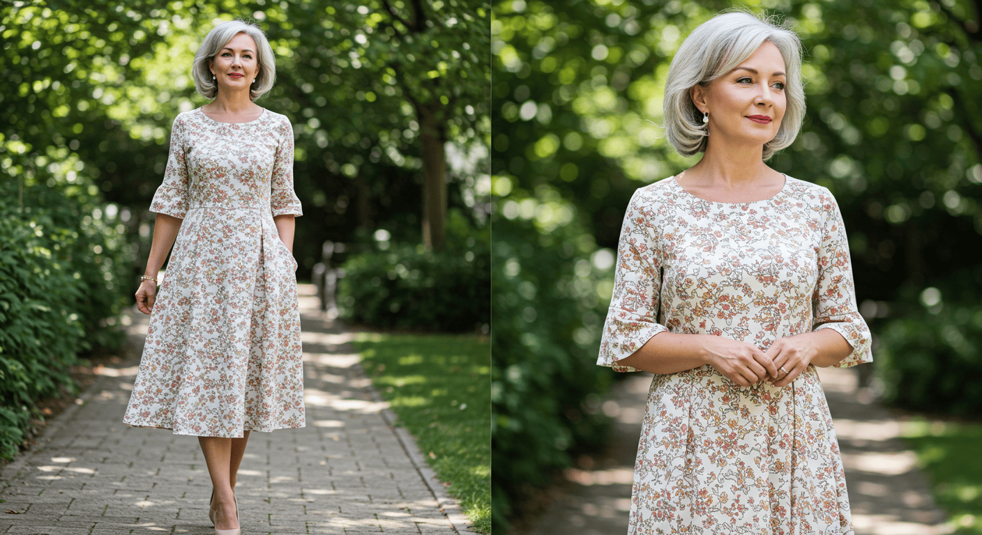 A라인 원피스 패션