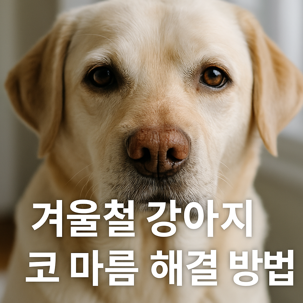 겨울철 강아지 코 마름 해결 방법