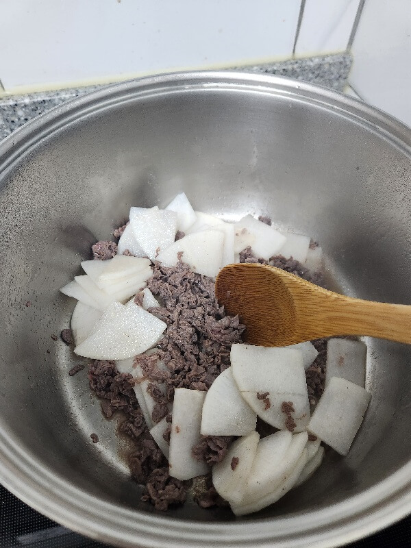 소고기 볶기