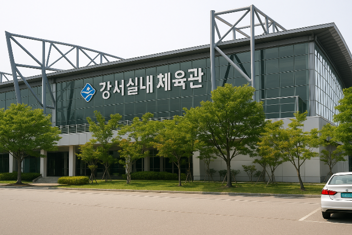 부산 강서실내체육관 외관