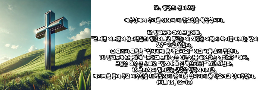 천주교 묵주기도 고통의 신비 5단