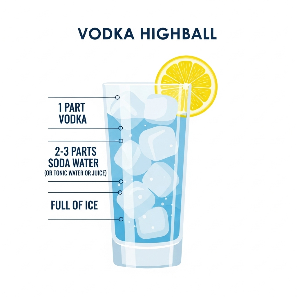 보드카 하이볼, 맛&middot;레시피&middot;추천 안주 완벽 가이드