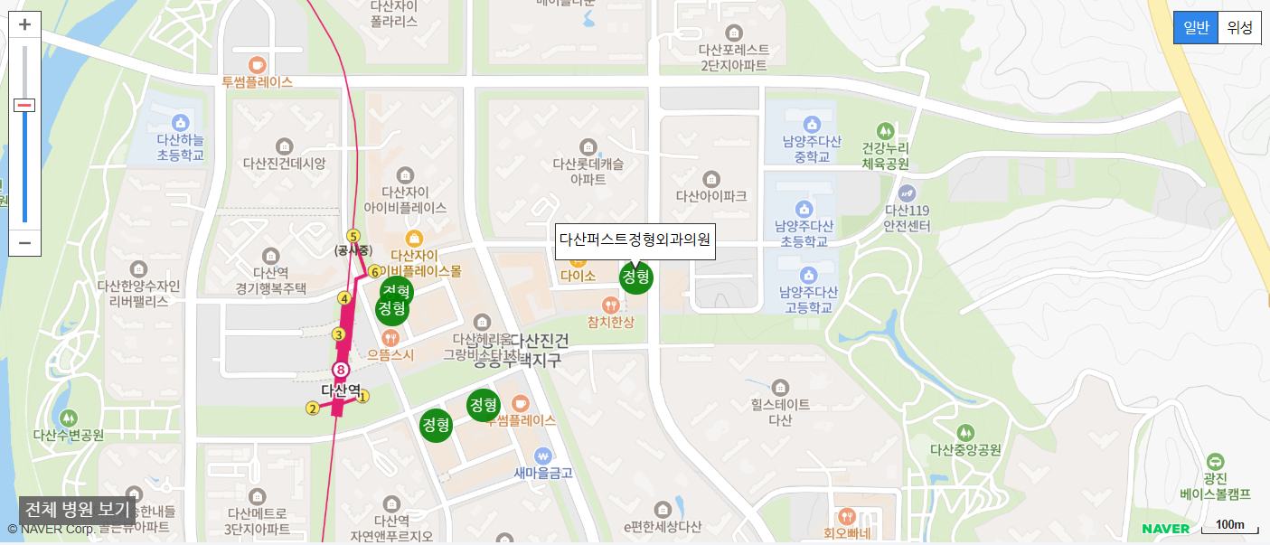 남양주시에서 야간 진료를 볼 수 있는 정형외과 병원 다산퍼스트정형외과의원
