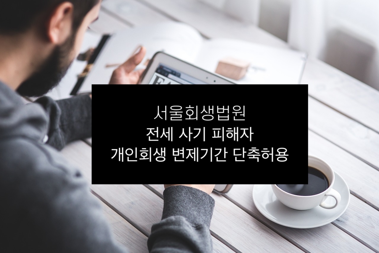 전세사기 피해자 개인회생 변제기간 단축