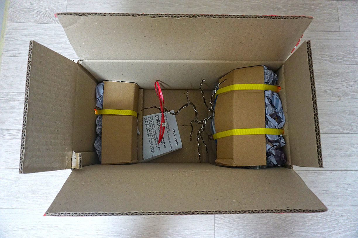 장수매 박스 포장