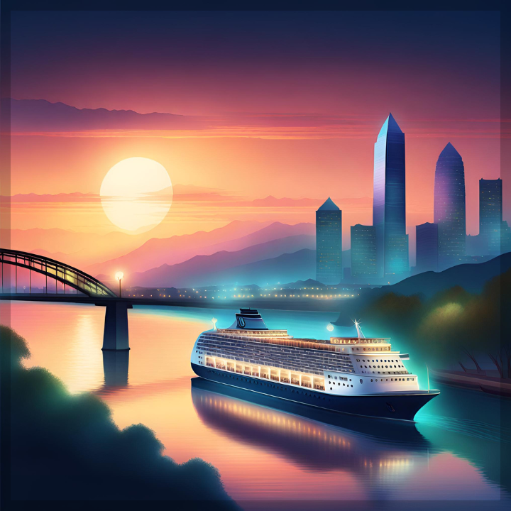 한강-유람선-예약-노을지는-한강