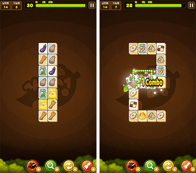 애니팡-사천성-인게임-장면