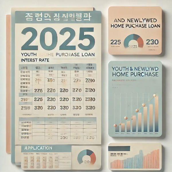 이자율 표와 신청서, 정책 안내서가 정리된 스튜디오컷