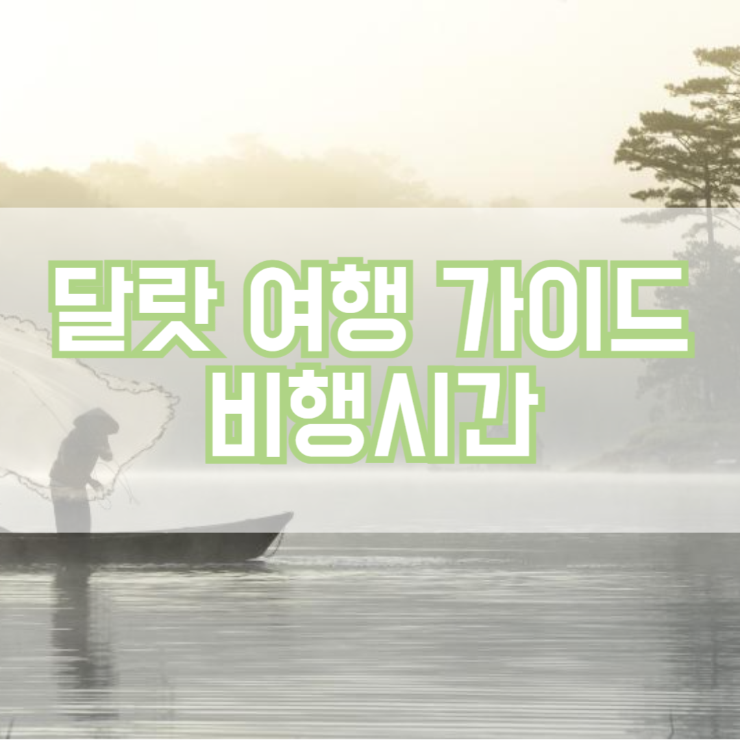 달랏 여행 가이드, 비행시간