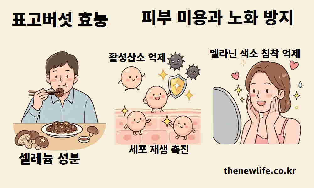 표고버섯 효능 피부 미용 노화 방지