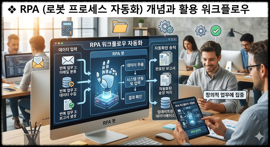 반복 업무 자동화를 위한 RPA 개념과 활용