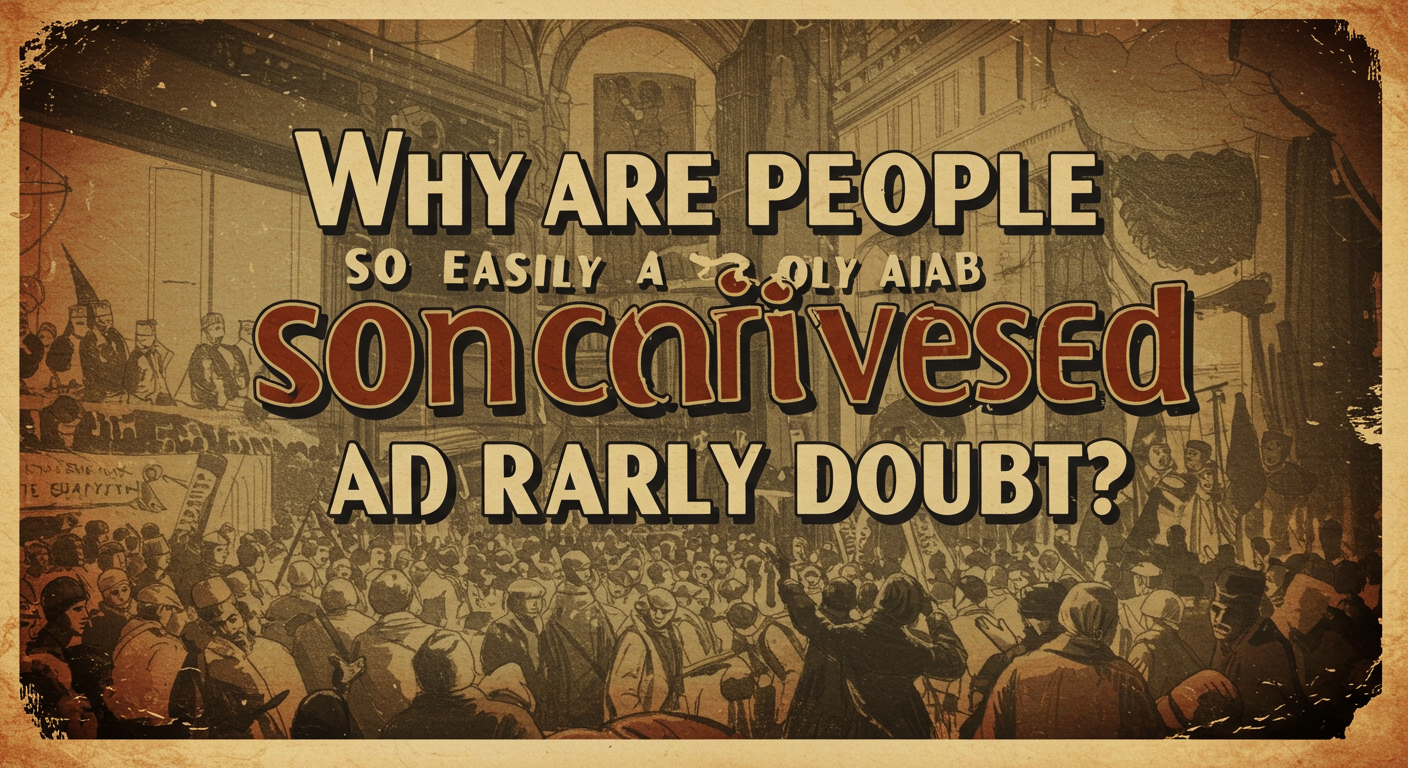 왜 사람들은 쉽게 확신하고, 좀처럼 의심하지 않을까?