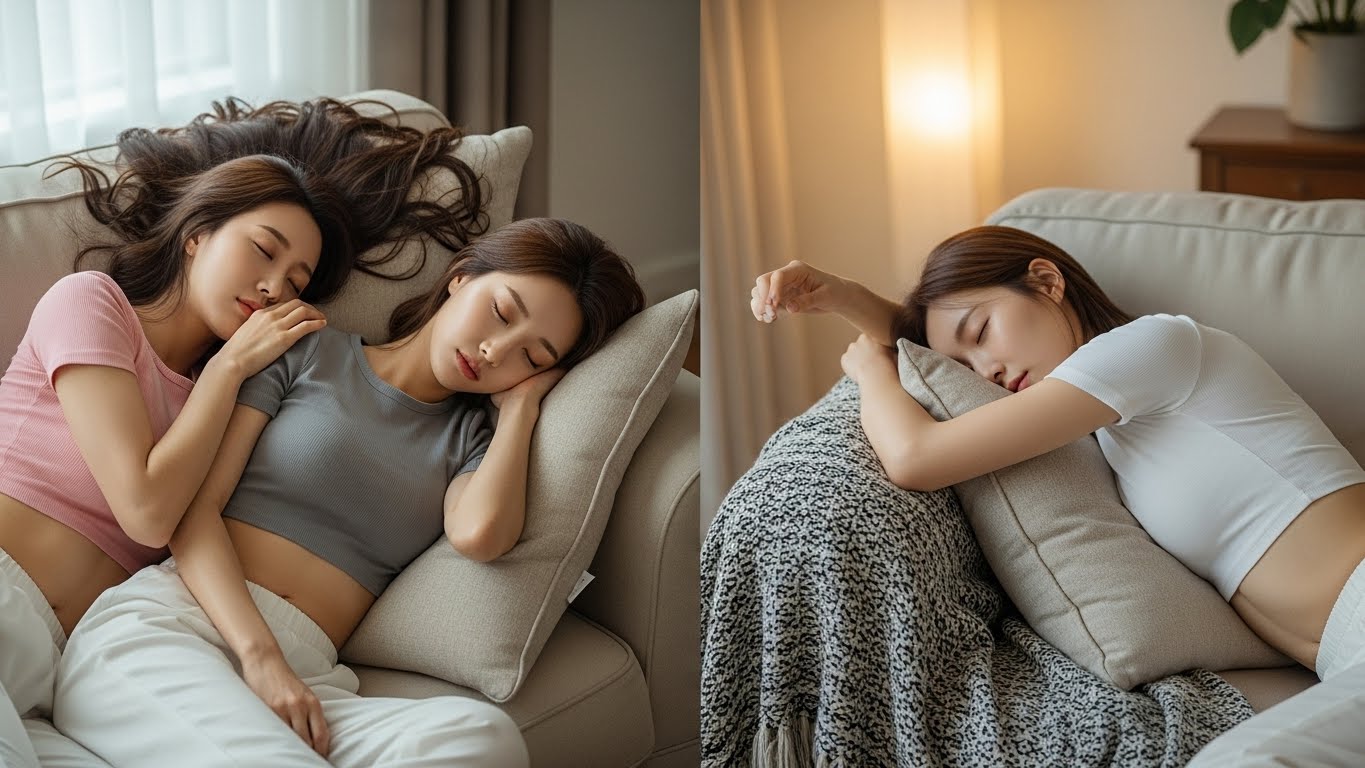 낮잠자는 여자들