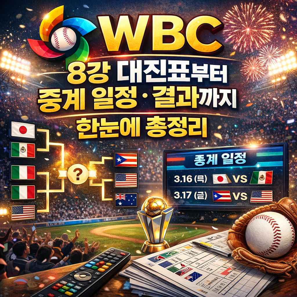 WBC 8강 시청하러 가기