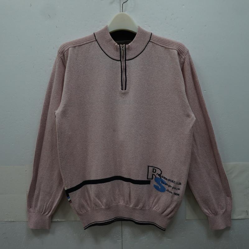 레노마스포츠 레노마 골프 남성 L 100 면 얇은 봄 가을 반집업 니트