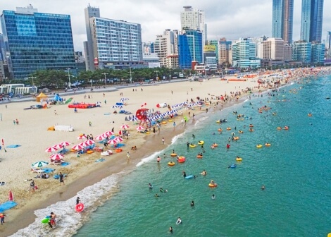 남해, 동해 해수욕장 개장일 및 폐장일