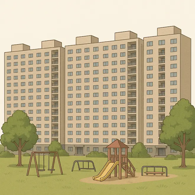 벽식구조 아파트 단지