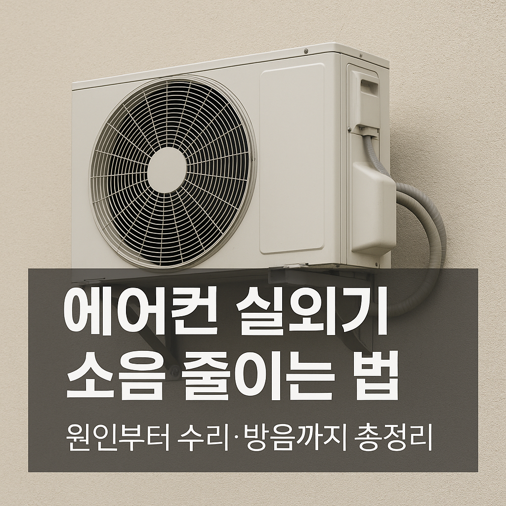 에어컨 실외기 소음 줄이는 법