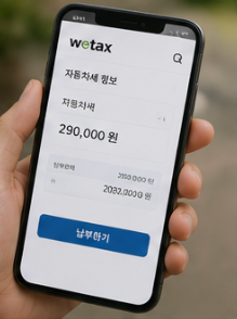 자동차세 조회 방법