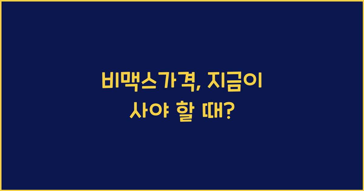 비맥스가격
