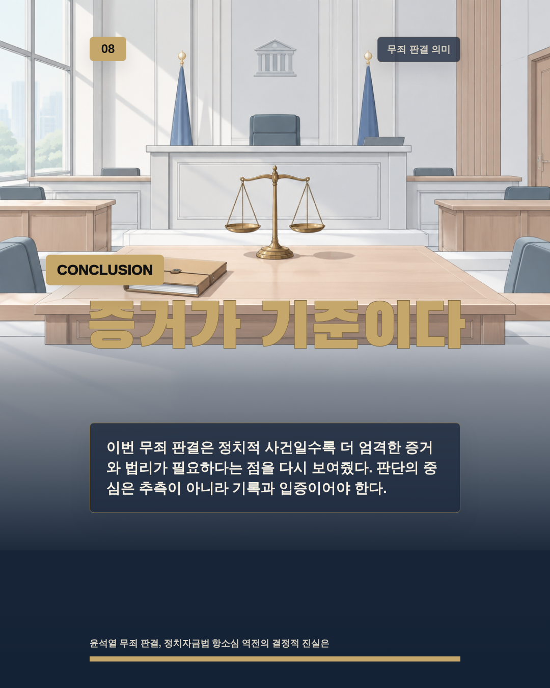 증거가 기준이다