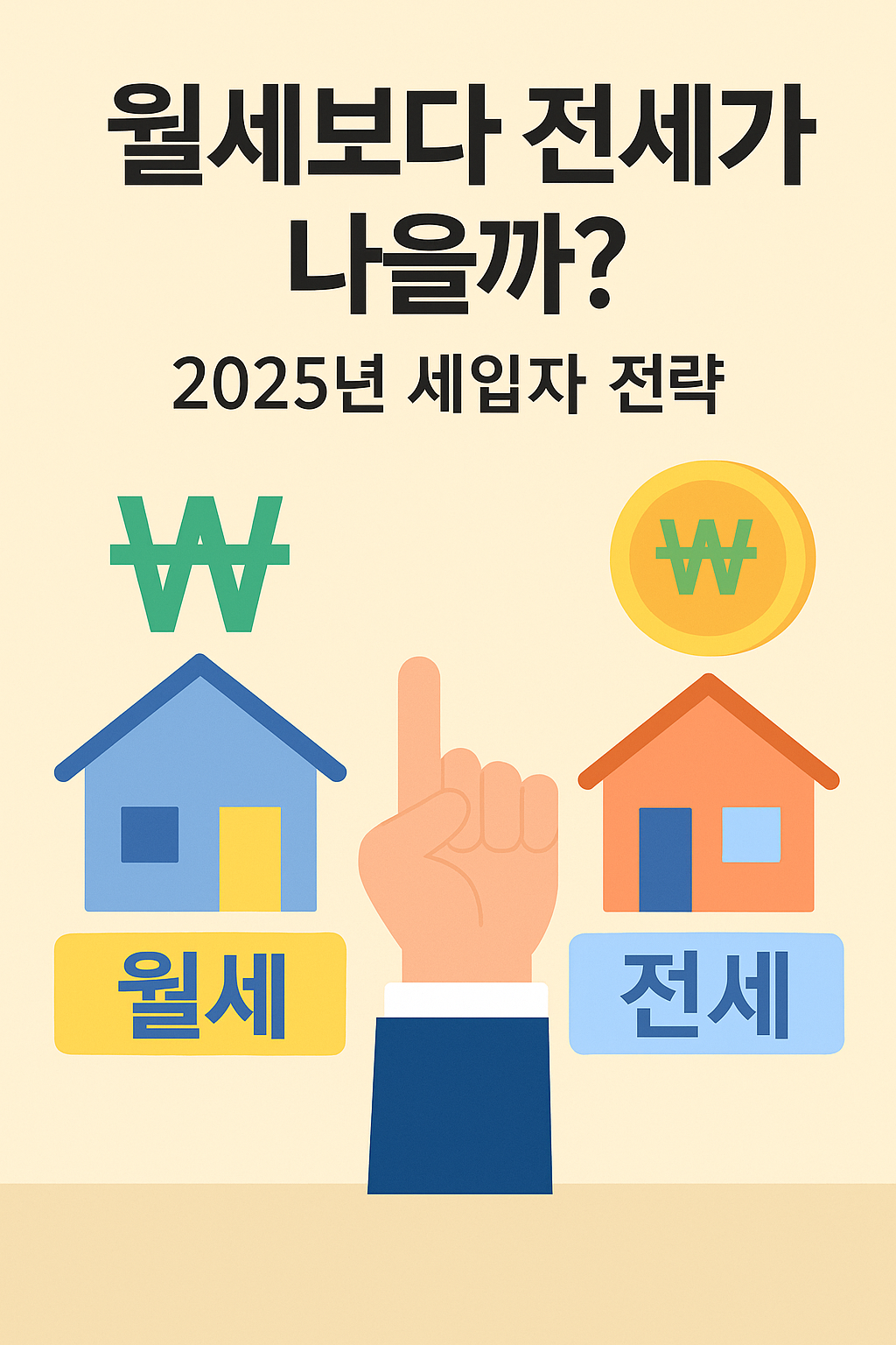 월세보다 전세가 나을까? 2025년 세입자 전략