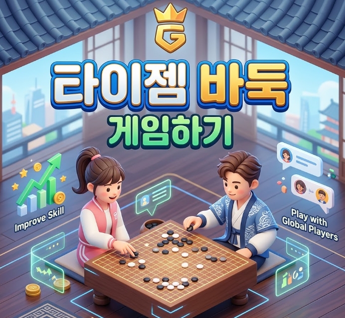 타이젬 바둑 설치하기 다운받기 대국실 입장 방법