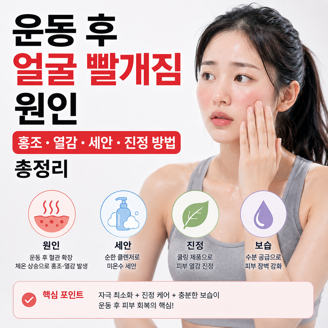 운동 후 얼굴 빨개짐 원인