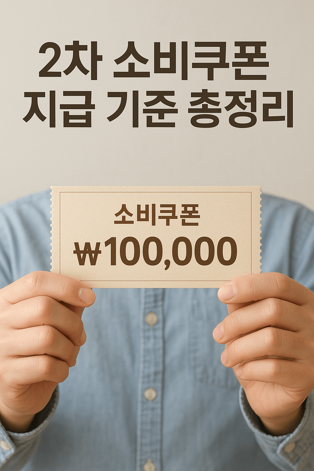 “2차 소비쿠폰 지급 기준 총정리”