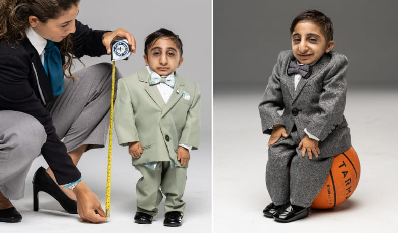세계에서 가장 작은 남자...6.5kg? VIDEO: 20-year-old Iranian confirmed as world&rsquo;s shortest man