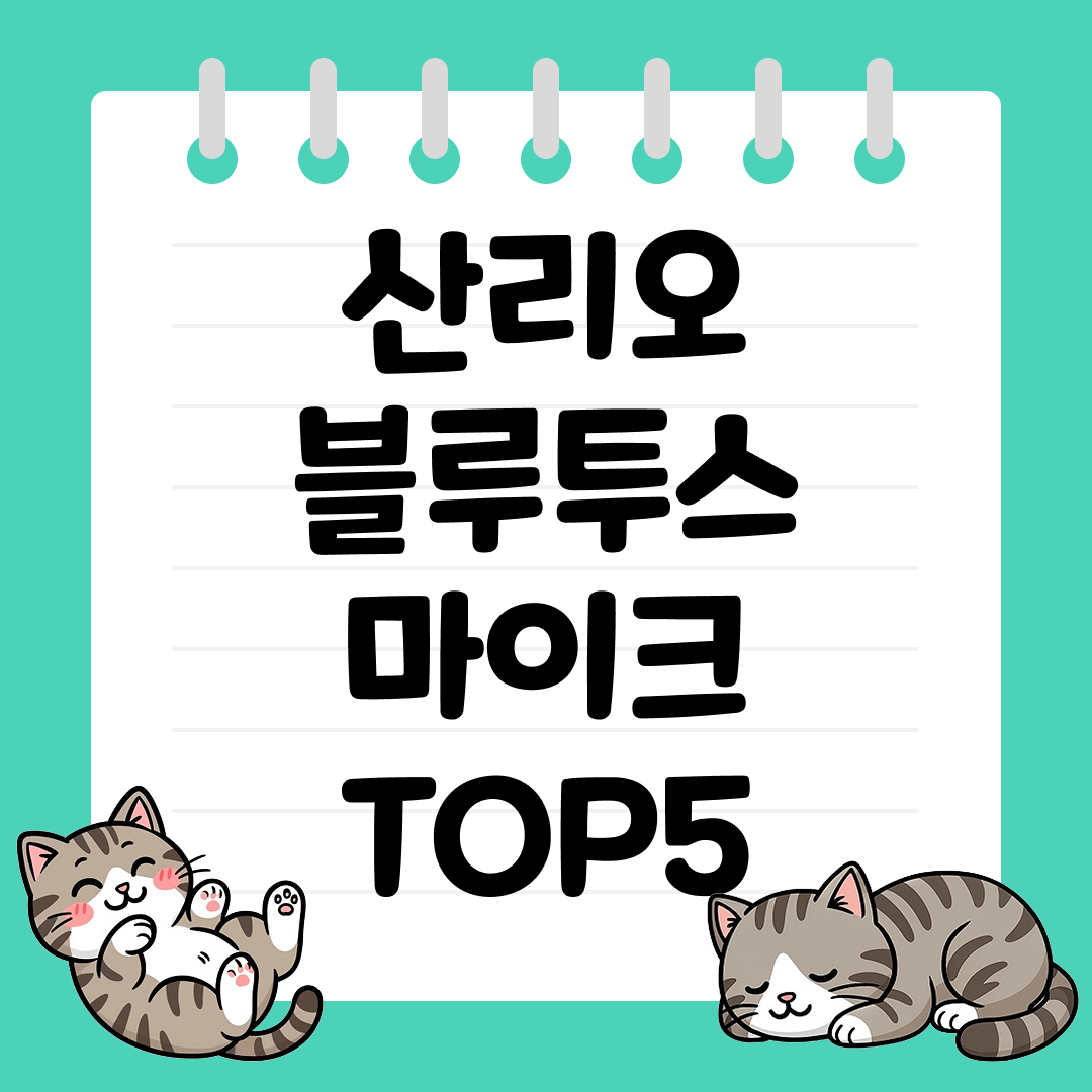 선물용으로 좋은 산리오 블루투스 마이크 추천 순위 TOP5