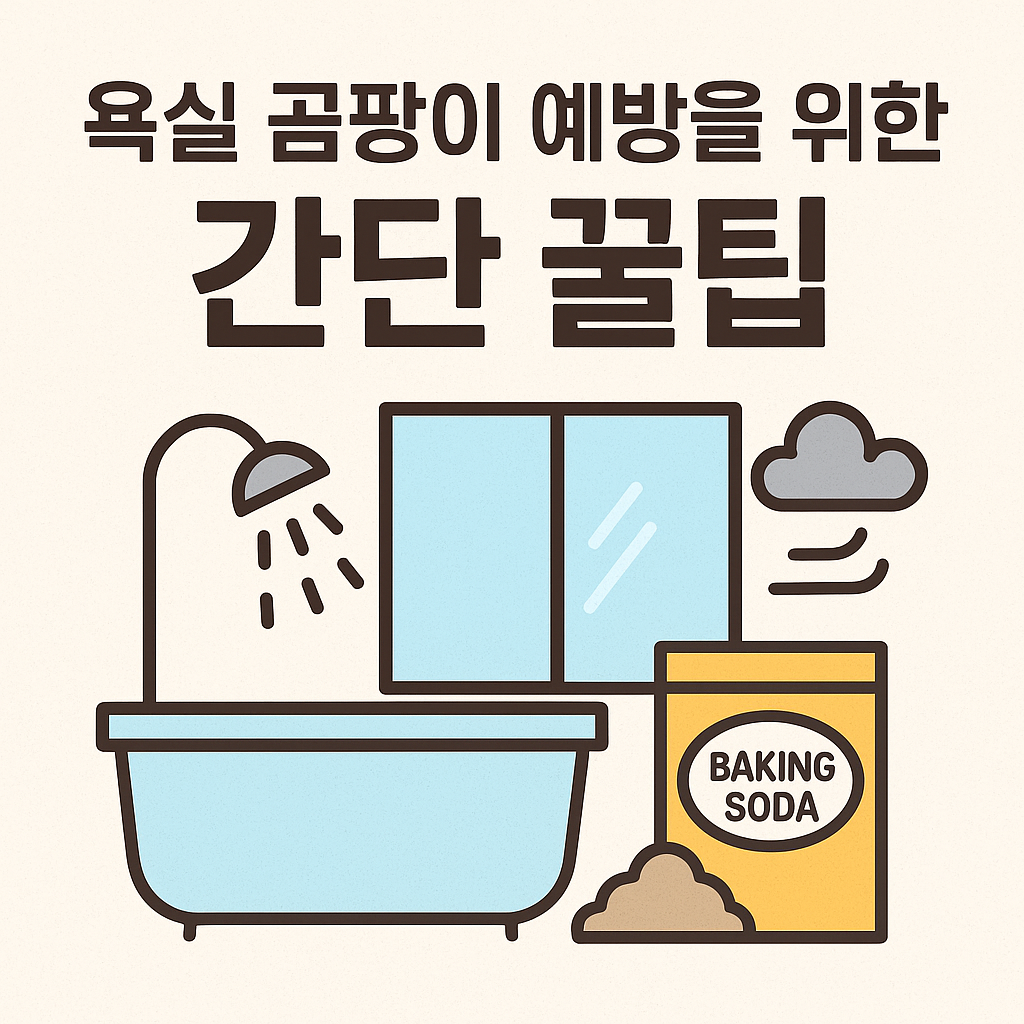 욕실 곰팡이 예방을 위한 생활 속 꿀팁