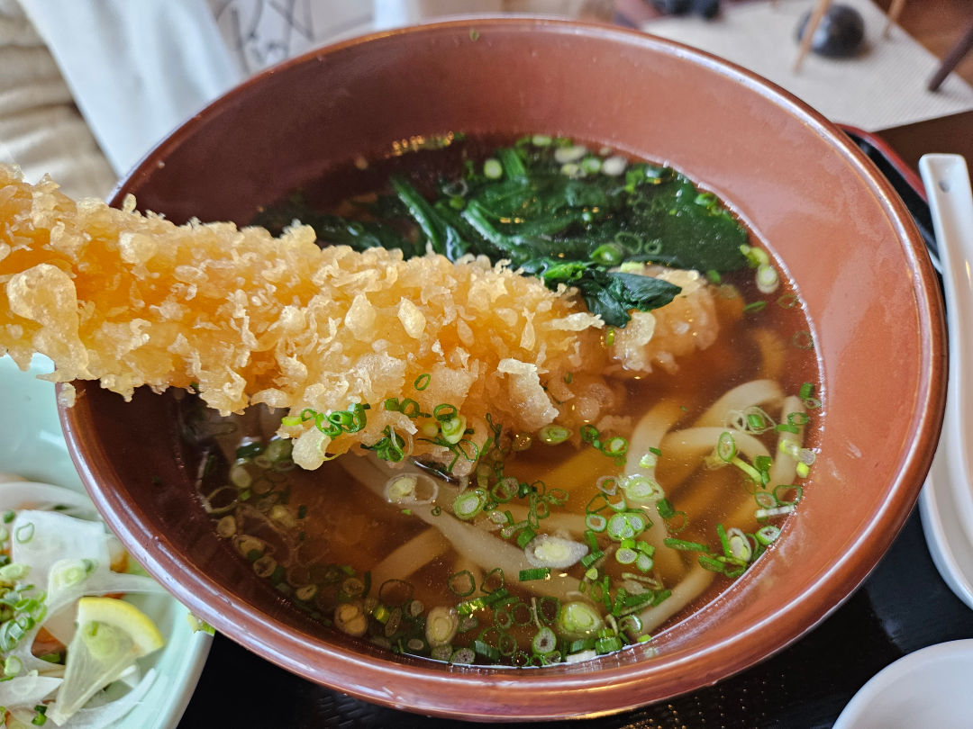 포도 호텔 왕새우튀김 우동