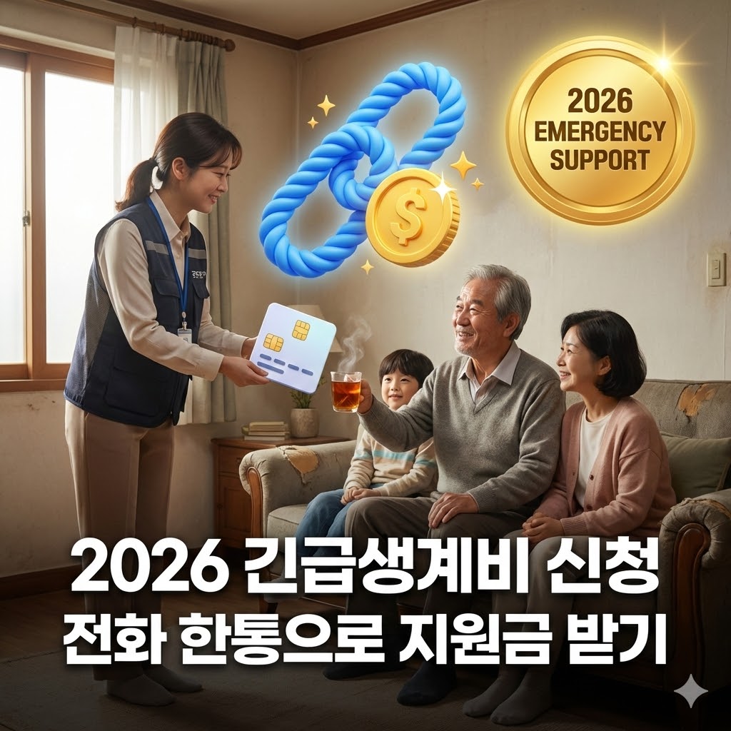2026년 인상된 긴급생계비 지원 기준 안내 썸네일 이미지
