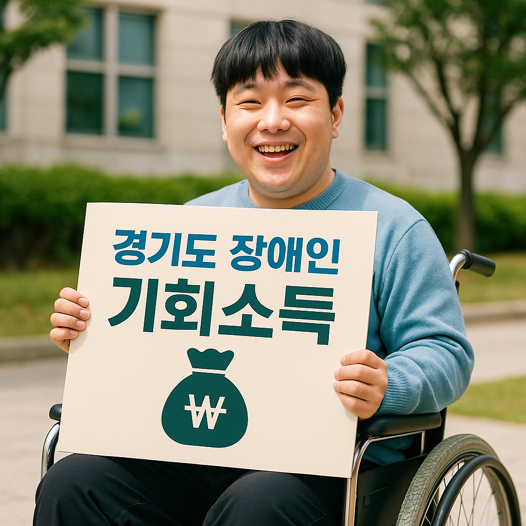 2025 경기도 장애인 기회소득 신청, 혜택 모음