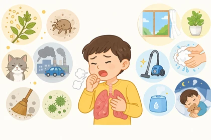 알레르기성 천식 증상과 호흡 변화 기준8